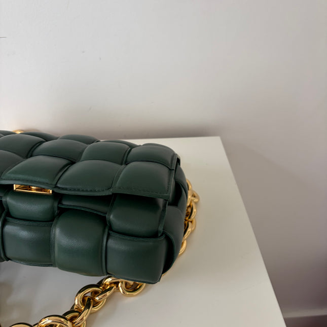 Sac Bottega Veneta cassette vert sapin