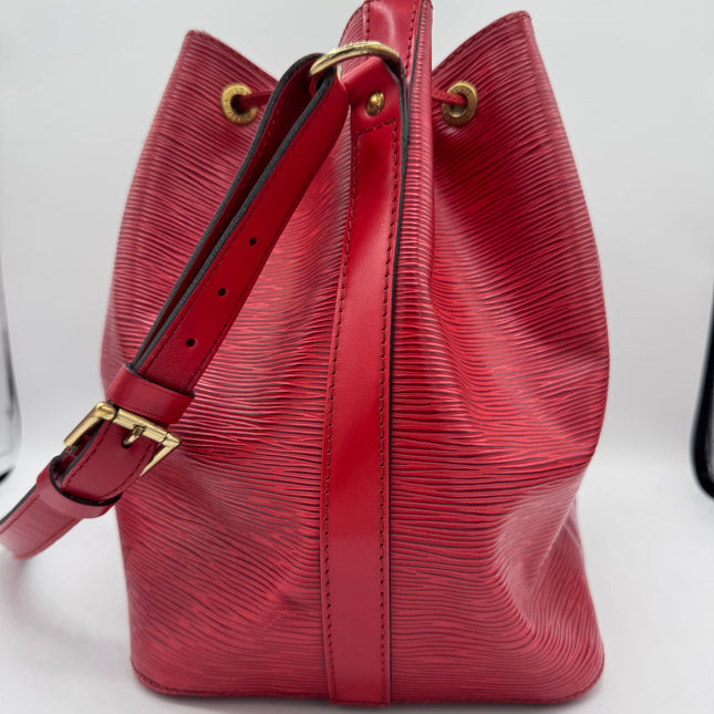 Sac Louis Vuitton Noé PM Épi Rouge