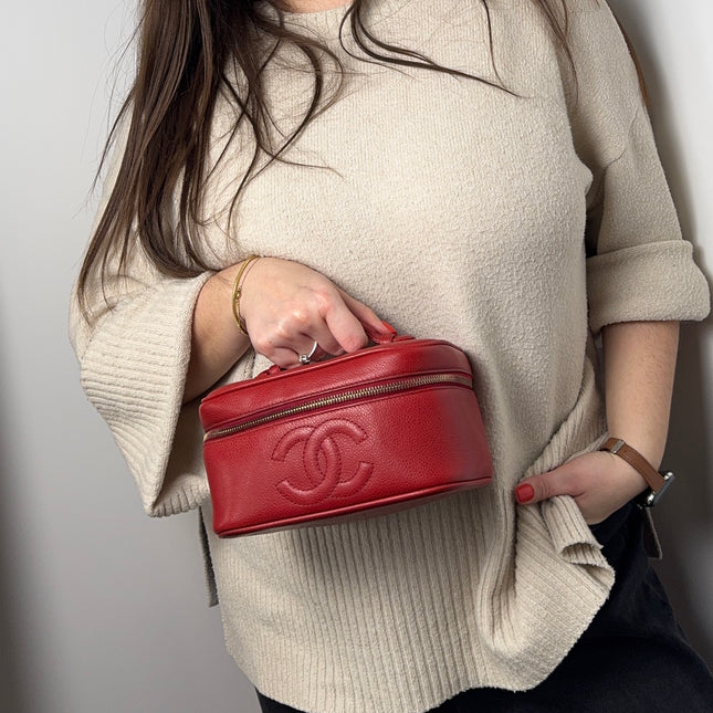 Vanity Chanel Rouge Cuir Caviar