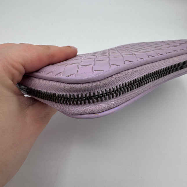 Portefeuille Bottega Veneta lilas