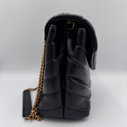 Sac Loulou Small Noir Saint Laurent