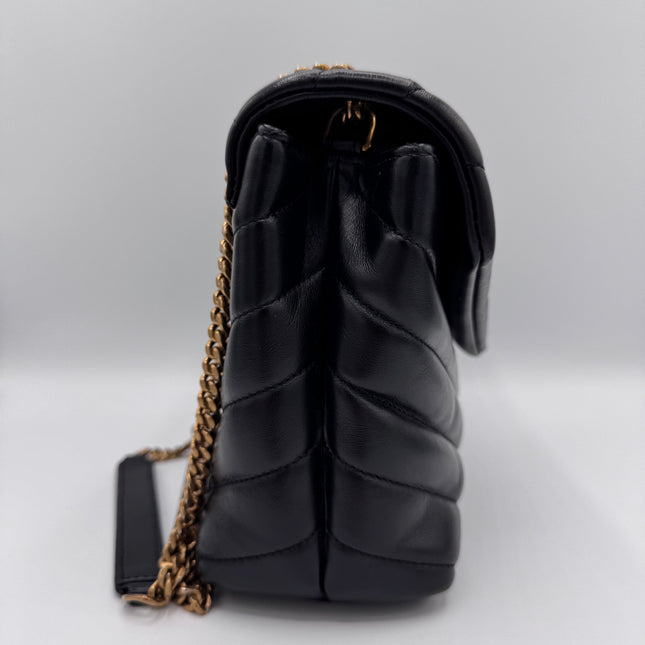 Sac Loulou Small Noir Saint Laurent