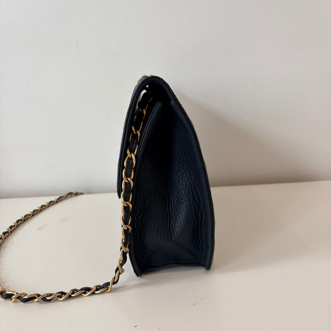 Sac Chanel Épaule Classique Bleu Nuit