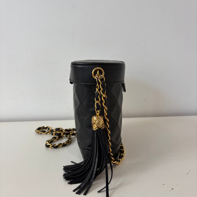 Sac Chanel Vanity bandoulière Tassel noir