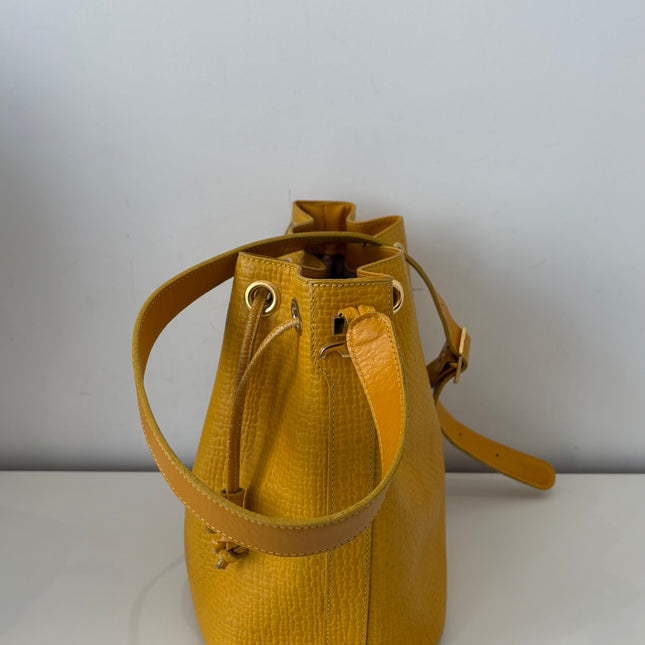 Sac Courrèges seau vintage Jaune