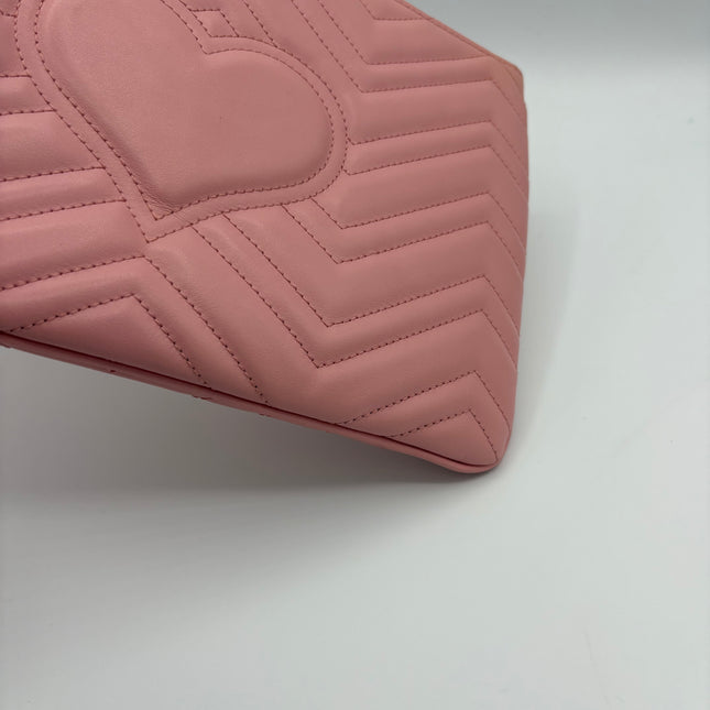 Pochette cuir GG Marmont Gucci