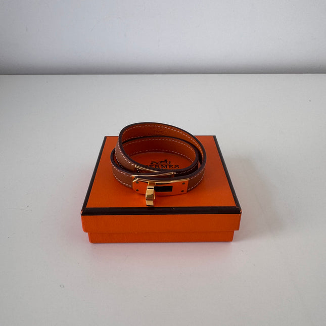 Bracelet Hermès Kelly double tour  Gold T2