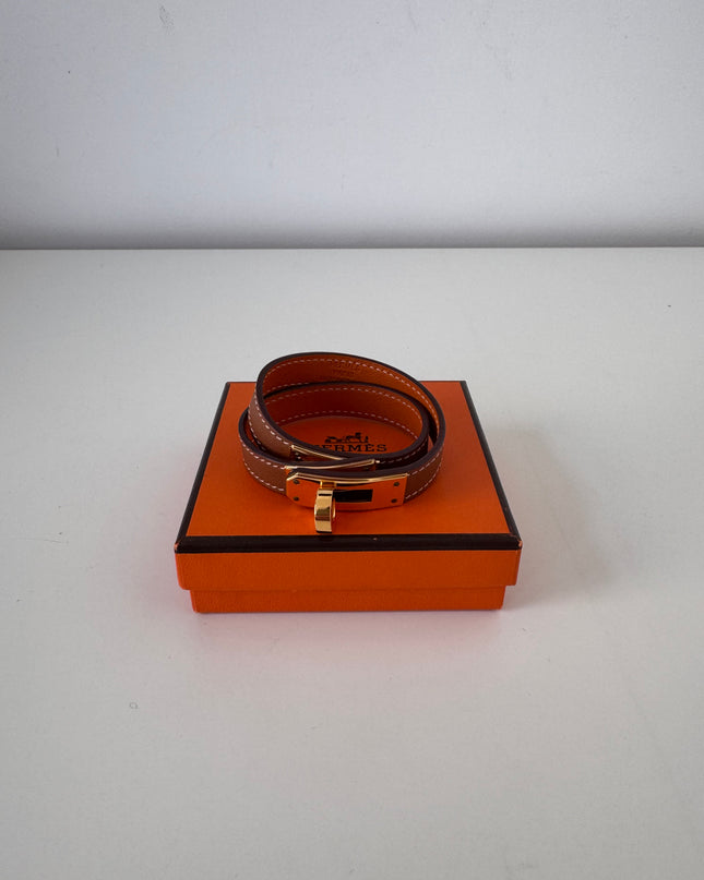 Bracelet Hermès Kelly double tour  Gold T2