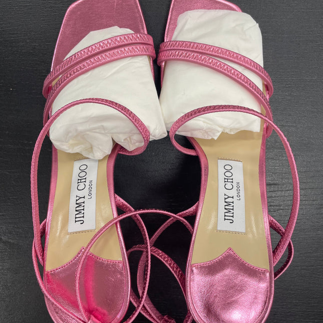 Sandales Jimmy Choo en cuir rose T38 1/2