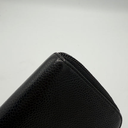 Portefeuille Chanel CC cuir grainé