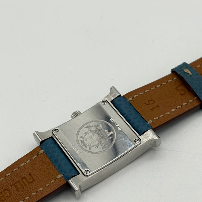 Montre hermès Heure H Mini bleu jean