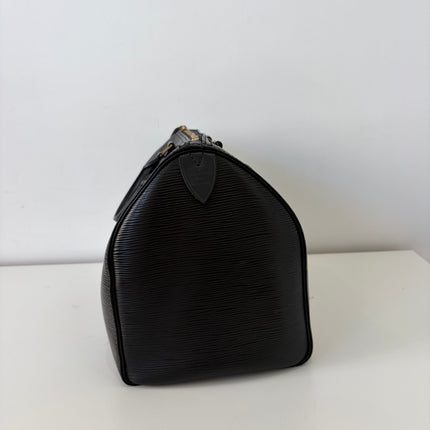 Sac Louis Vuitton Speedy 30 cuir épi noir