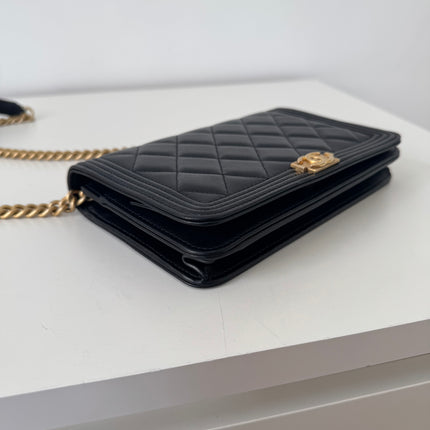 Sac Chanel Wallet on Chain Boy Noir