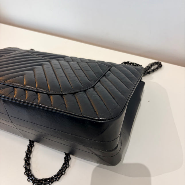 Sac Chanel Grand 2.55 Chevrons Noir