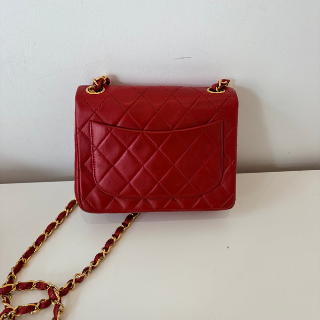 Sac Chanel Timeless Mini Square Rouge