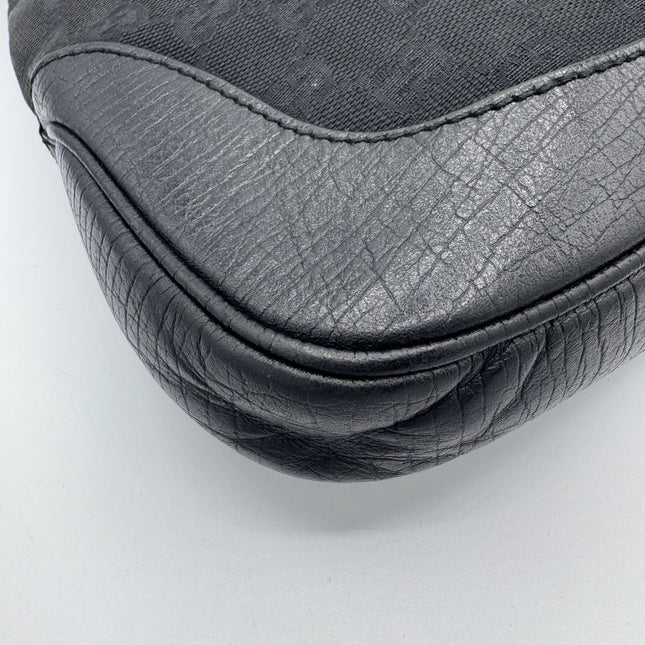 Sac Gucci Jackie toile et cuir noir