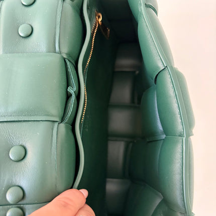 Sac Bottega Veneta cassette vert sapin