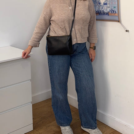 Sac Celine Trio bandoulière noir