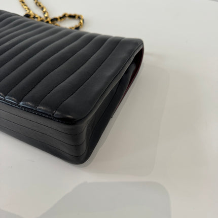 Sac Chanel fermoir circle bandoulière noir