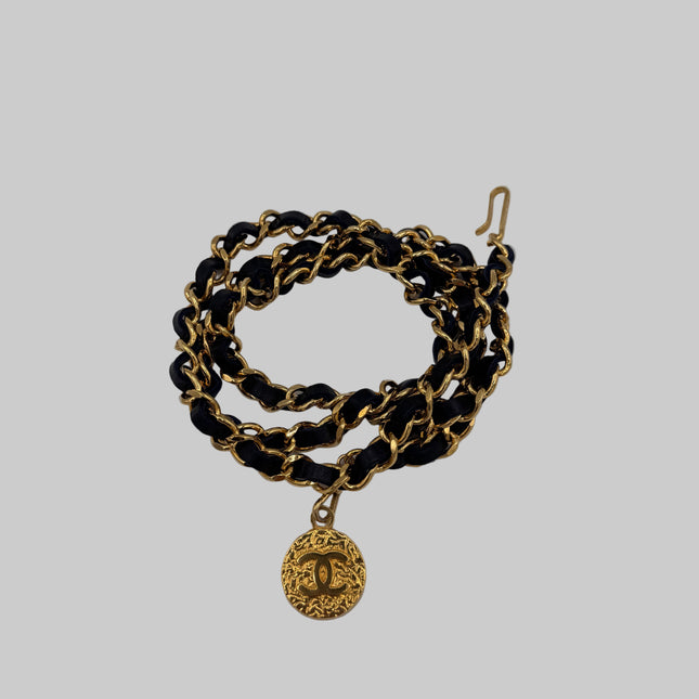 Ceinture Chanel Vintage Marine