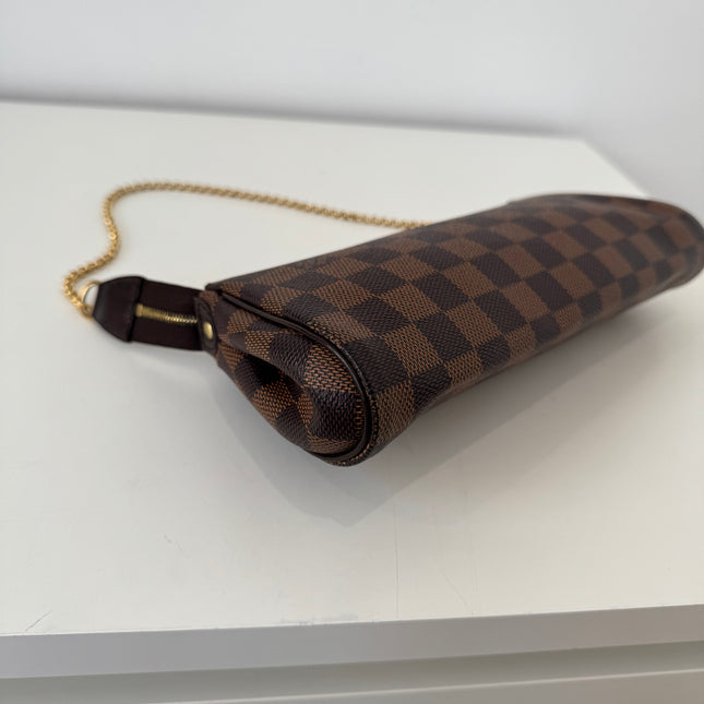 Sac pochette Eva damier ébène