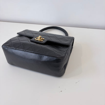 Sac Chanel Top Handle vintage noir