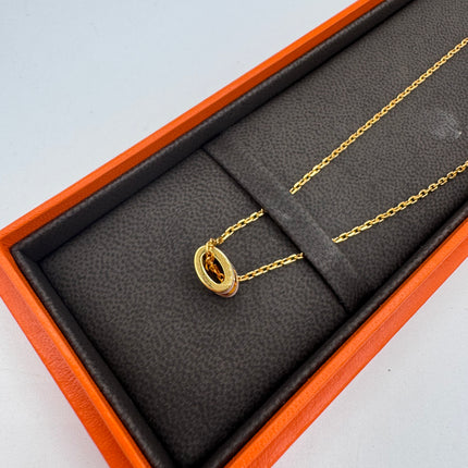 Collier Hermès Mini Pop H Rose dragée