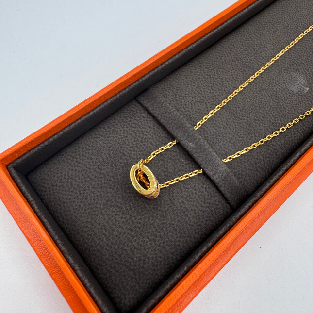 Collier Hermès Mini Pop H Rose dragée