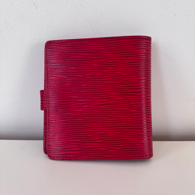 Portefeuille Louis Vuitton Cuir Épis Rouge