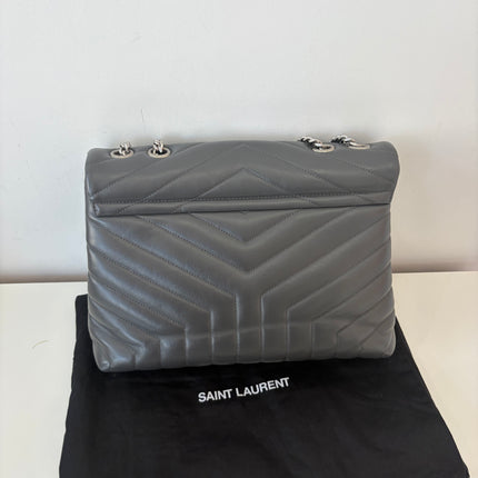 Sac Saint Laurent Loulou Medium Gris foncé