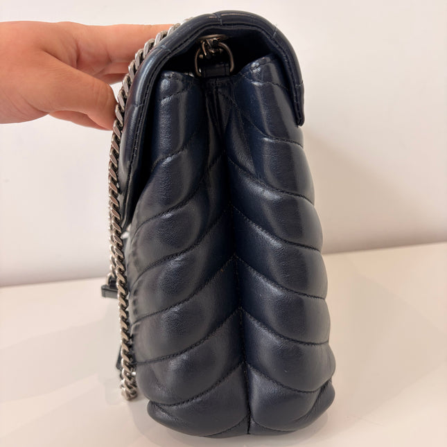 Sac Saint Laurent Loulou Medium Marine