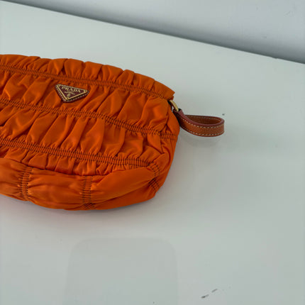 Sac Prada gaufre nylon papaya