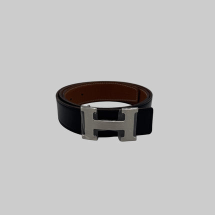 Boucle de ceinture H & Cuir de ceinture réversible 32 mm