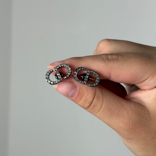 Boucles d’oreilles Dior 30 Montaigne Argenté/Strass