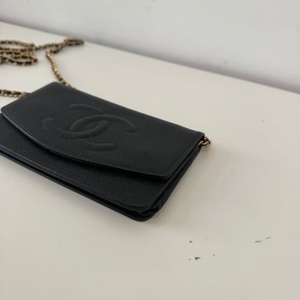 Sac Chanel Wallet On Chain Noir vintage