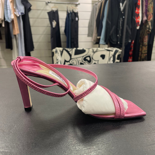 Sandales Jimmy Choo en cuir rose T38 1/2