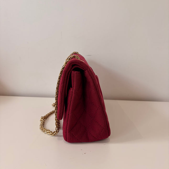 Sac Chanel 2.55 jersey framboise