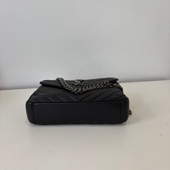 Sac Saint Laurent Collège medium noir