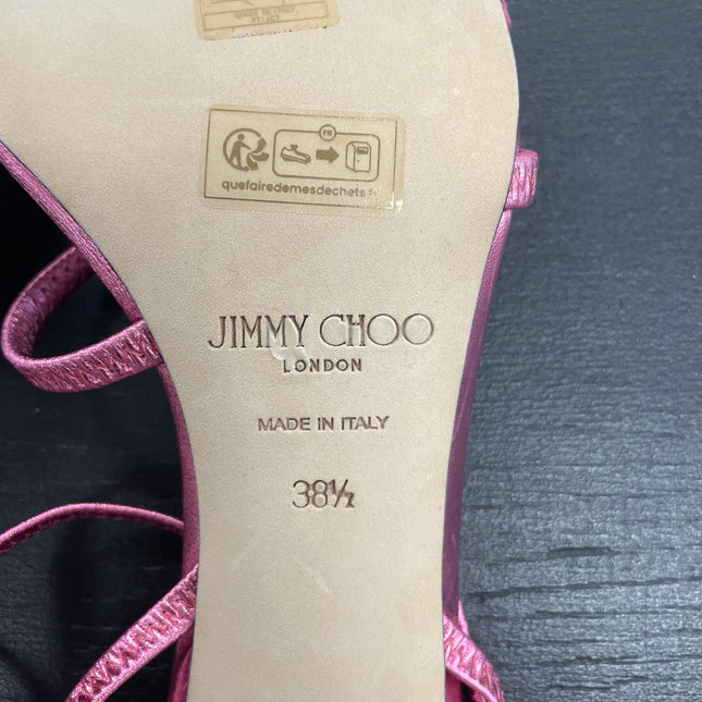 Sandales Jimmy Choo en cuir rose T38 1/2