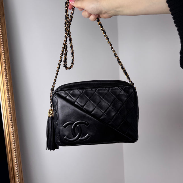 Sac Caméra vintage Chanel Noir