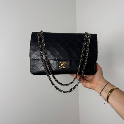 Sac Chanel Vintage Timeless 25cm Noir rabat droit