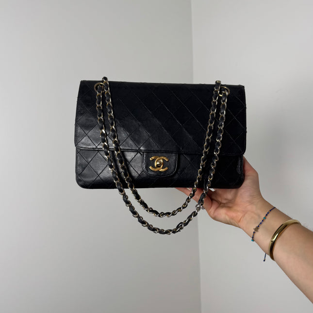 Sac Chanel Vintage Timeless 25cm Noir rabat droit