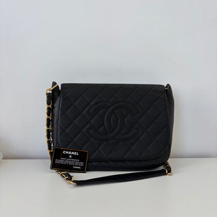 Sac Chanel Hobo bandoulière Cuir Caviar noir