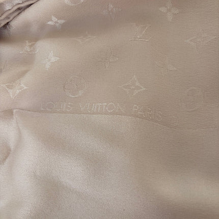 Carré de soie Louis Vuitton beige  Monogram
