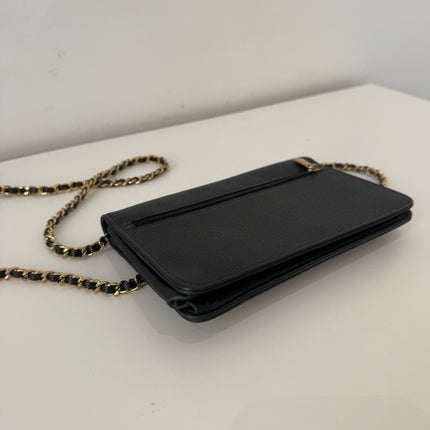 Sac Chanel Wallet On Chain Noir vintage