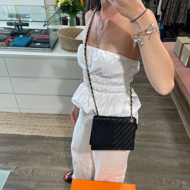 Sac Caméra Chevrons Chanel