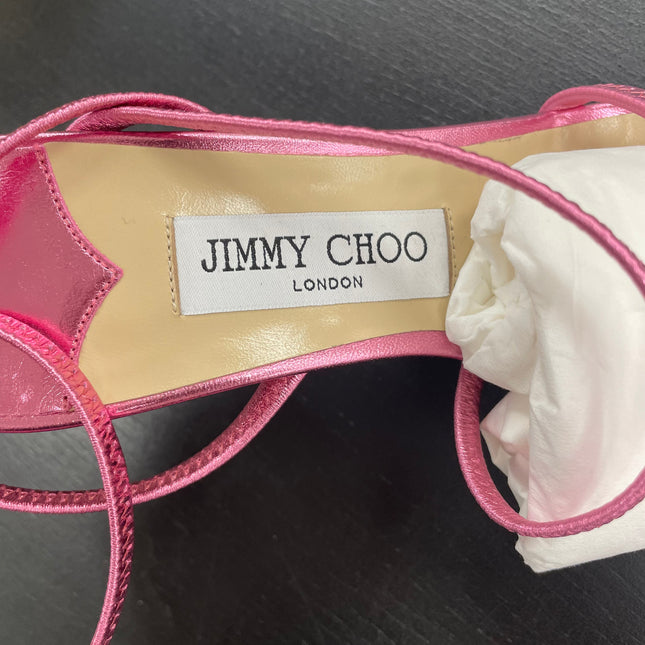 Sandales Jimmy Choo en cuir rose T38 1/2