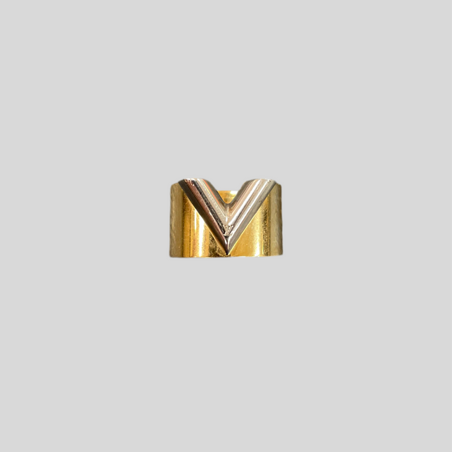 Bague Essential V bicolore Louis Vuitton T52