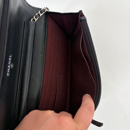 Sac Chanel Wallet on Chain classique Noir Cuir d’agneau