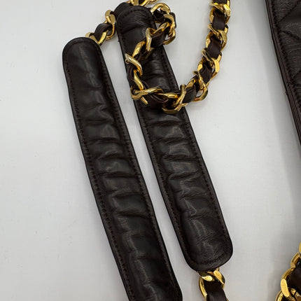 Sac Chanel shopping chocolat